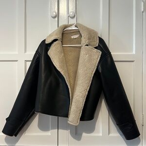 Good American Faux Leather Jacket